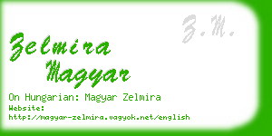 zelmira magyar business card